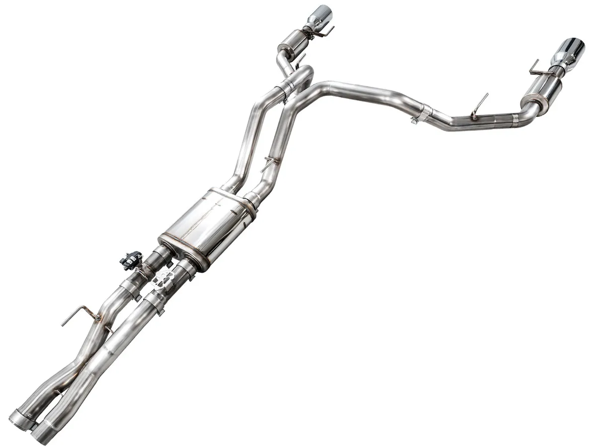 AWE SwitchPath™ Exhaust for Gen 3 Raptor R - Diamond Black Tips product image