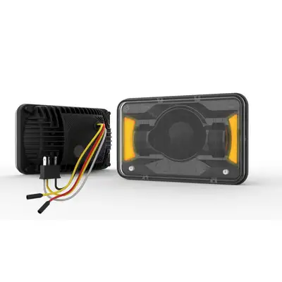 Vivid Lumen Industries Triple Threat Heated 4x6 Low Beam Black