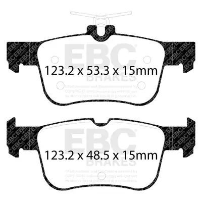 EBC Brakes S2 Kits Greenstuff 6000 and USR Rotors; Rear; FMSI Pad No. D1833; Solid; 5 Bolt Holes; 302mm Dia.; 41mm Height; 11mm Thick;