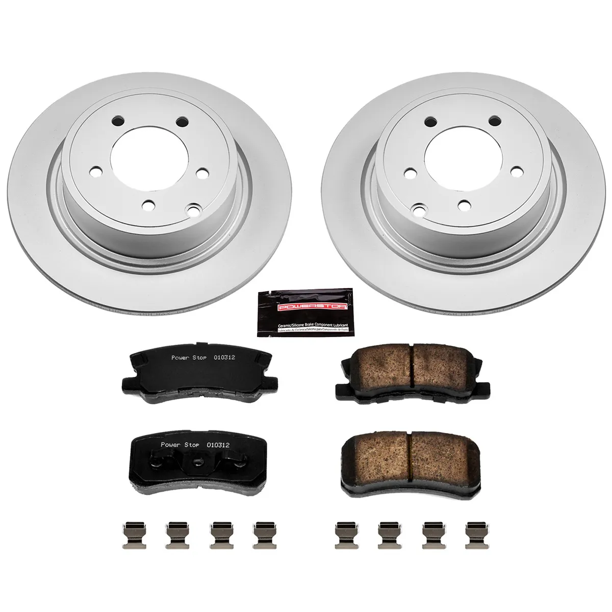 Z17 Geomet Coated Rotor Kit: Genuine Geomet Fully Coated Rotors; Ceramic Pads W/Hardware product image