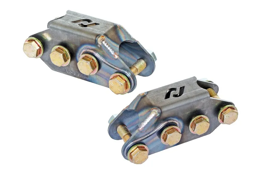 Rock Jock Antirock® Double Shear End Link Bracket Kit; Double Sheer End Link Bracket Kit; For PreRunner Arms; Chromoly w/Hardware;