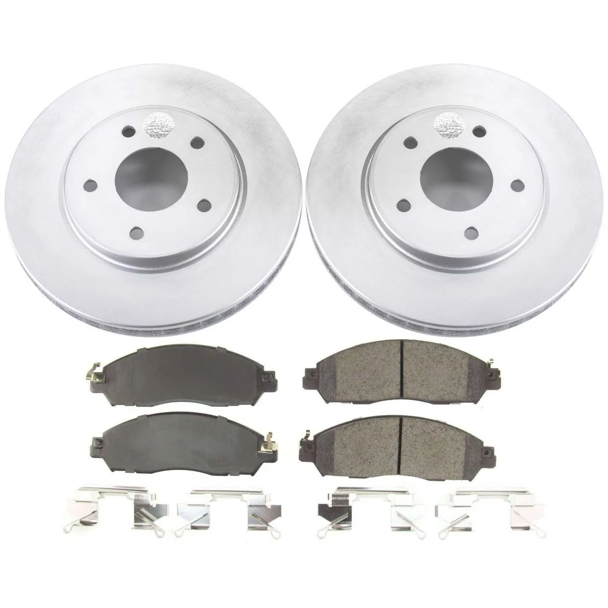Z17 Geomet Coated Rotor Kit: Genuine Geomet Fully Coated Rotors; Ceramic Pads W/Hardware product image
