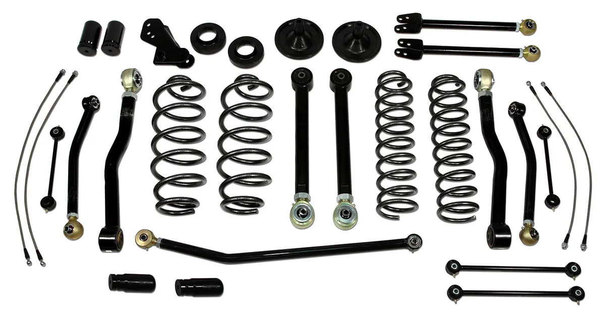 4 Inch Lift Kit 07-18 Jeep Wrangler JK 4 Door Only Performance Lift Kit EZ-Flex Tuff Country product image