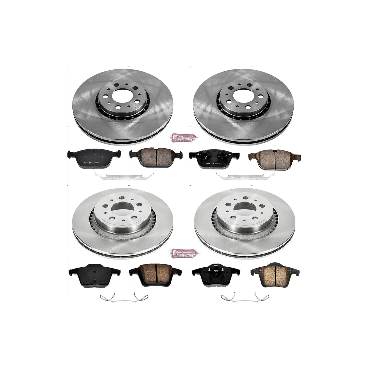 Z17 Direct Replacement Kit: Rotors; Ceramic Pads W/Hardware product image