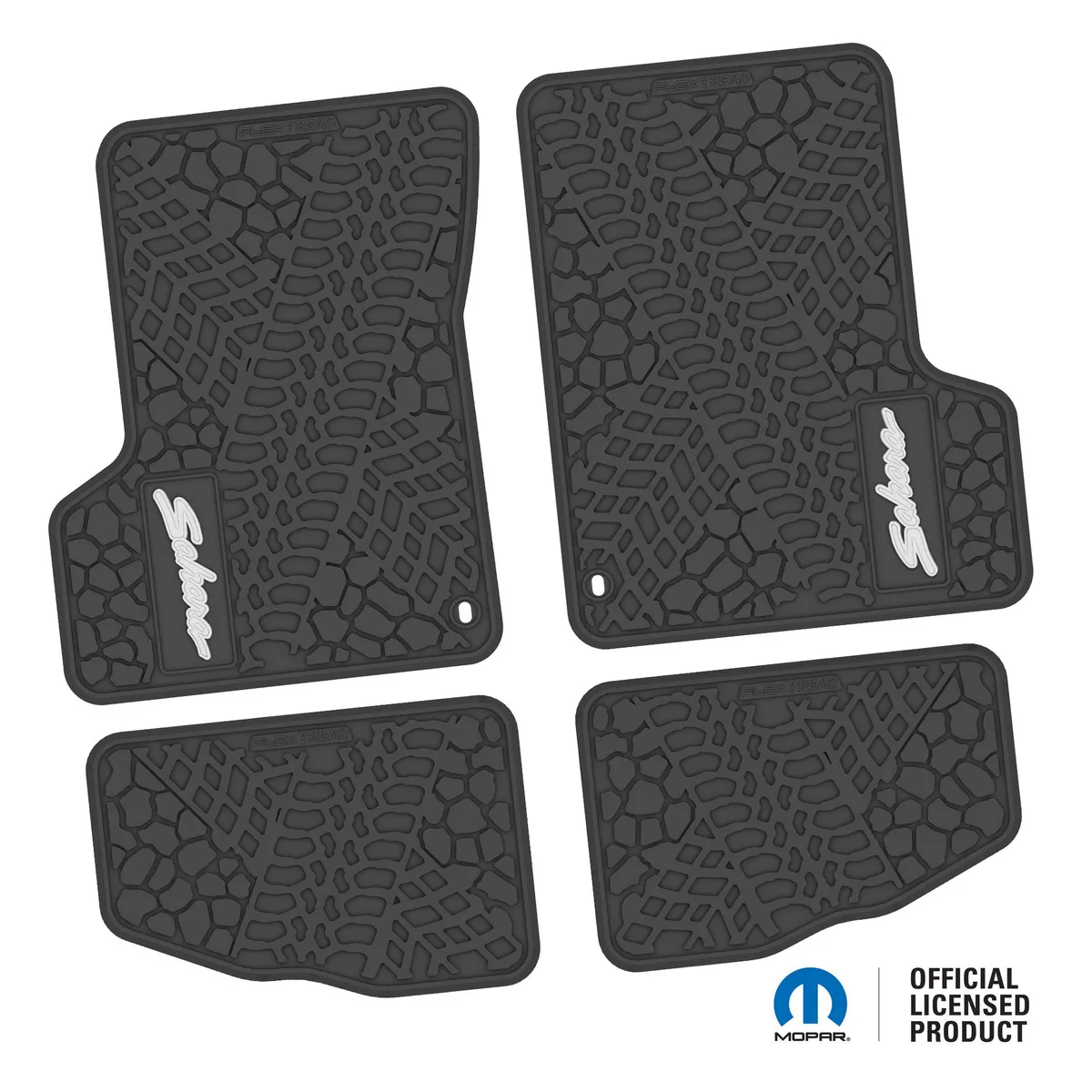 Ngtt44047001- 97-02 Jeep TJ 2DR Front And Rear- Tire Tread/Scorched Earth Scene w/ Sahara Insert - Black product image