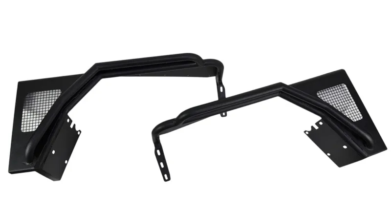 Jeep TJ Tube Fenders Front 3 Inch Flare 97-06 Wrangler TJ Steel Black Textured Powdercoat Fishbone Offroad product image