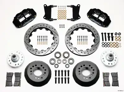 Wilwood Brakes Wilwood FNSL6R Front Hub Kit 12.88in Drilled 67-69 Camaro 64-72 Nova Chevelle