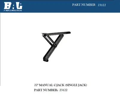BAL RV Single Bulk Cjack in 23222 One Jack no Box no Hardware