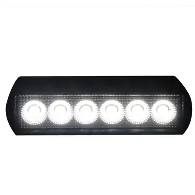 Race Sport 6 x 1.5in 24-Watt Rectangle IQ Series Auxiliary LED Flood Beam Light - Industrial Grade Quadruplex Optical System