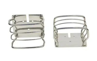 Kentrol JEEP CJ/YJ/TJ Taillight Guard Pair 76-06 CJ Wrangler YJ/TJ Polished Silver Kentrol