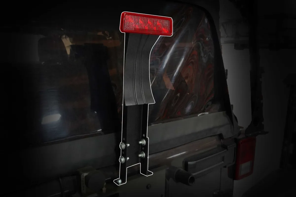 JK Destroyer 3RD Brake Light Mount (Black Powder Coated) product image