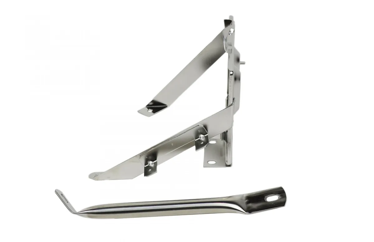 Jeep CJ Battery Tray with support arm 76-86 CJ Polished Silver Kentrol product image