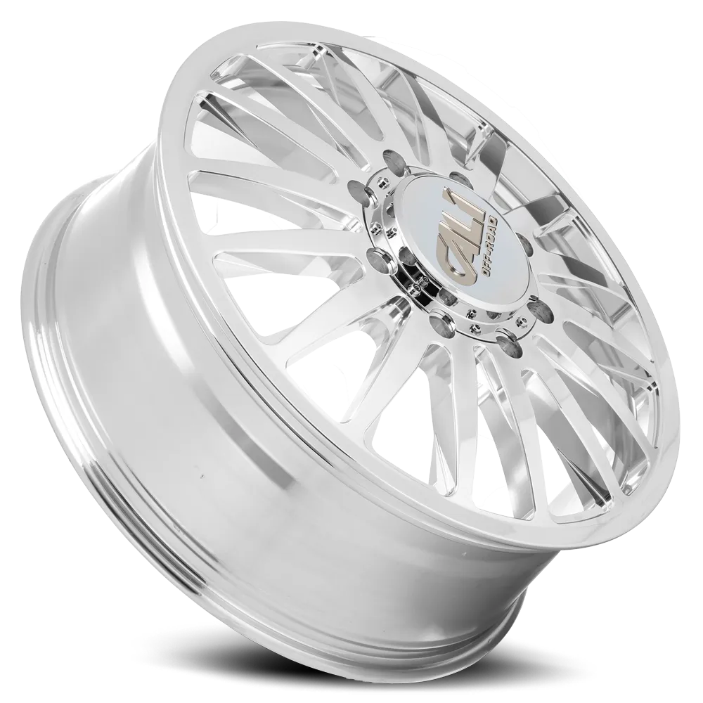 Dually Wheels Summit Dually 9110D PO 20x8.25 Milled Spokes Polished 8 On 165.1 Bolt Pattern 115 Offset Cali Offroad Wheels product image