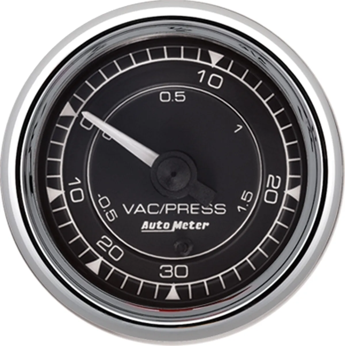 Gauge Vac/Boost 2 1/16in 30inhg30psi Mechanical Chrono Chrome product image