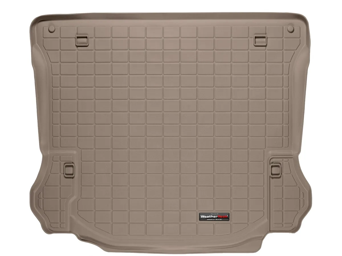 Weathertech 2011 + Jeep Wrangler Unlimited Cargo Liners Trim line allows fitment in vehicles with and without cargo mounted subwoofer Tan