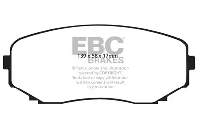 EBC Brakes S8 Kits Orangestuff and GD Rotors; Front; FMSI Pad No. D1258; Vented; 5 Bolt Holes; 320mm Dia.; 48.3mm Height; 28mm Thick; 72mm Center Hole Dia.;