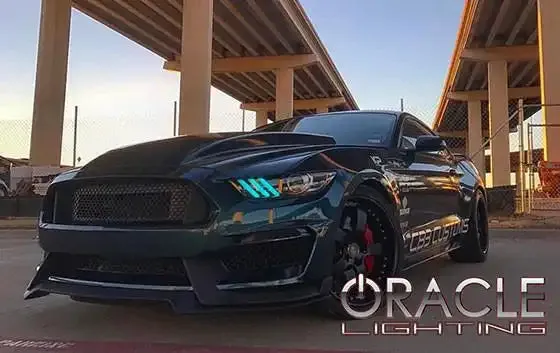 ORACLE Lighting 2015-2017 Ford Mustang V6/GT/Shelby ColorSHIFT DRL Upgrade w/Halo Kit product image