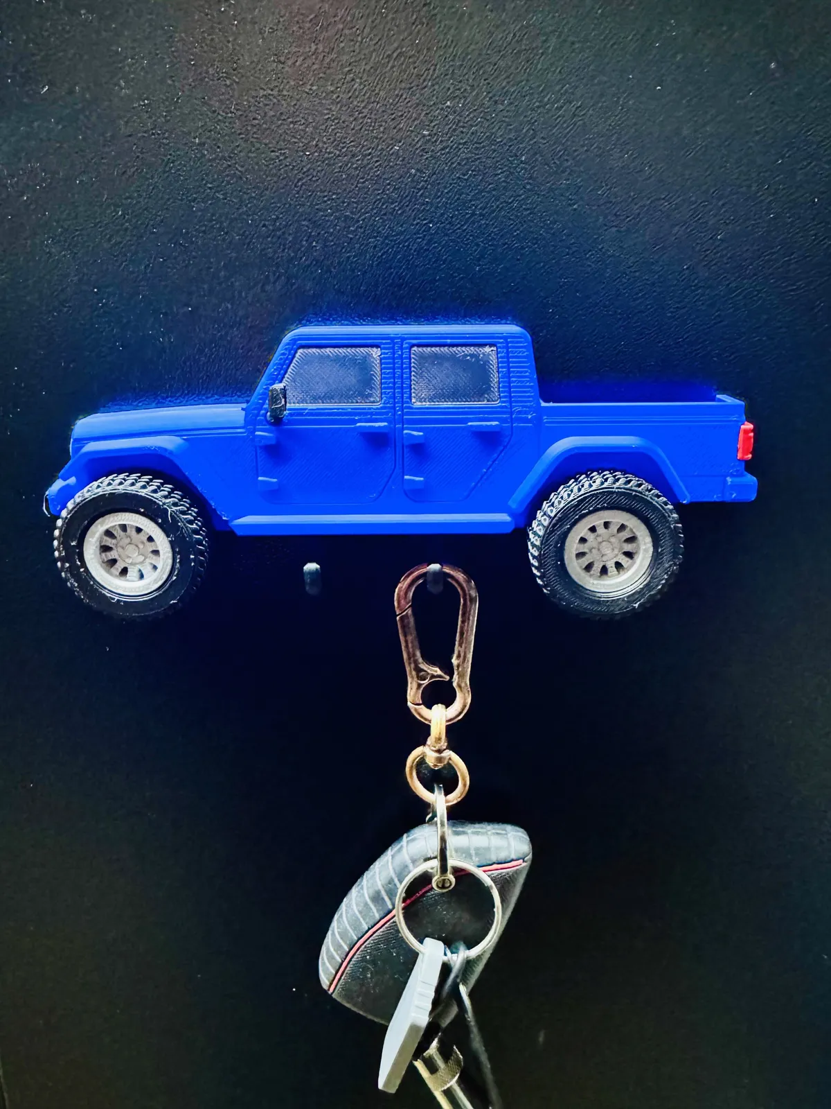 Jeep JT Gladiator Wall-Mounted Key Holder with 2 Hooks - 4-Door Design product image