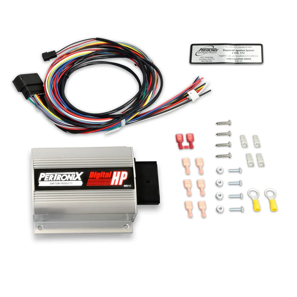 Pertronix Digital HP Ignition System. This System Features 187 Millijoules of Spark Energy, 3 Step Rev Limiter, And Multispark to Redline, All in a Ultra Small Form Factor. Silver. product image