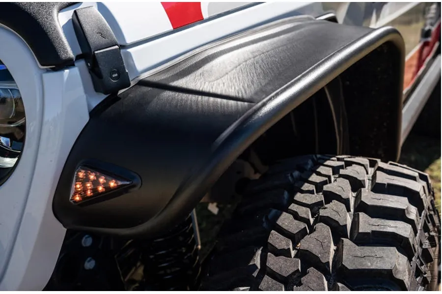 Bushwacker 20c Gladiator Launch Edition 4pc Flat Sytle Fender Flares Black