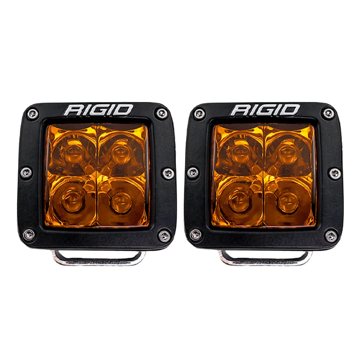 Rigid Industries D-Series LED Spot Lights w/ Amber PRO Lens - Pair product image
