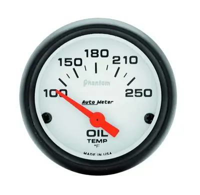 AutoMeter 2-1/16 In. Oil Temperature, 100-250 Fahrenheit, Phantom