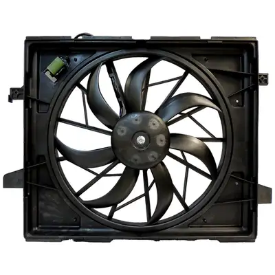 Crown Automotive Jeep Replacement Cooling Fan Module 2011-2015 WK Grand Cherokee w/ 3.6L, 5.7L Engines w/o Heavy Duty Cooling Package;2014-2015 WK Grand Cherokee w/ 3.0L Gasoline Engine;2011-2014 WD Durango w/ 3.6L, 5.7L Engines w/o Heavy Duty Cooling Package
