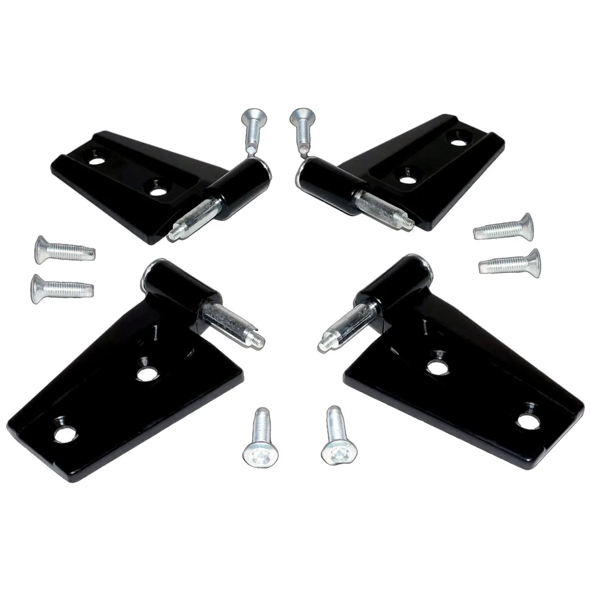Black Door Hinge Kit Black Primer Door Hinge Set (Door Side);includes 2 Left And 2 Right Hinges And Hardware;hinges Work For Upper or Lower Position of Front or Rear Doors; product image
