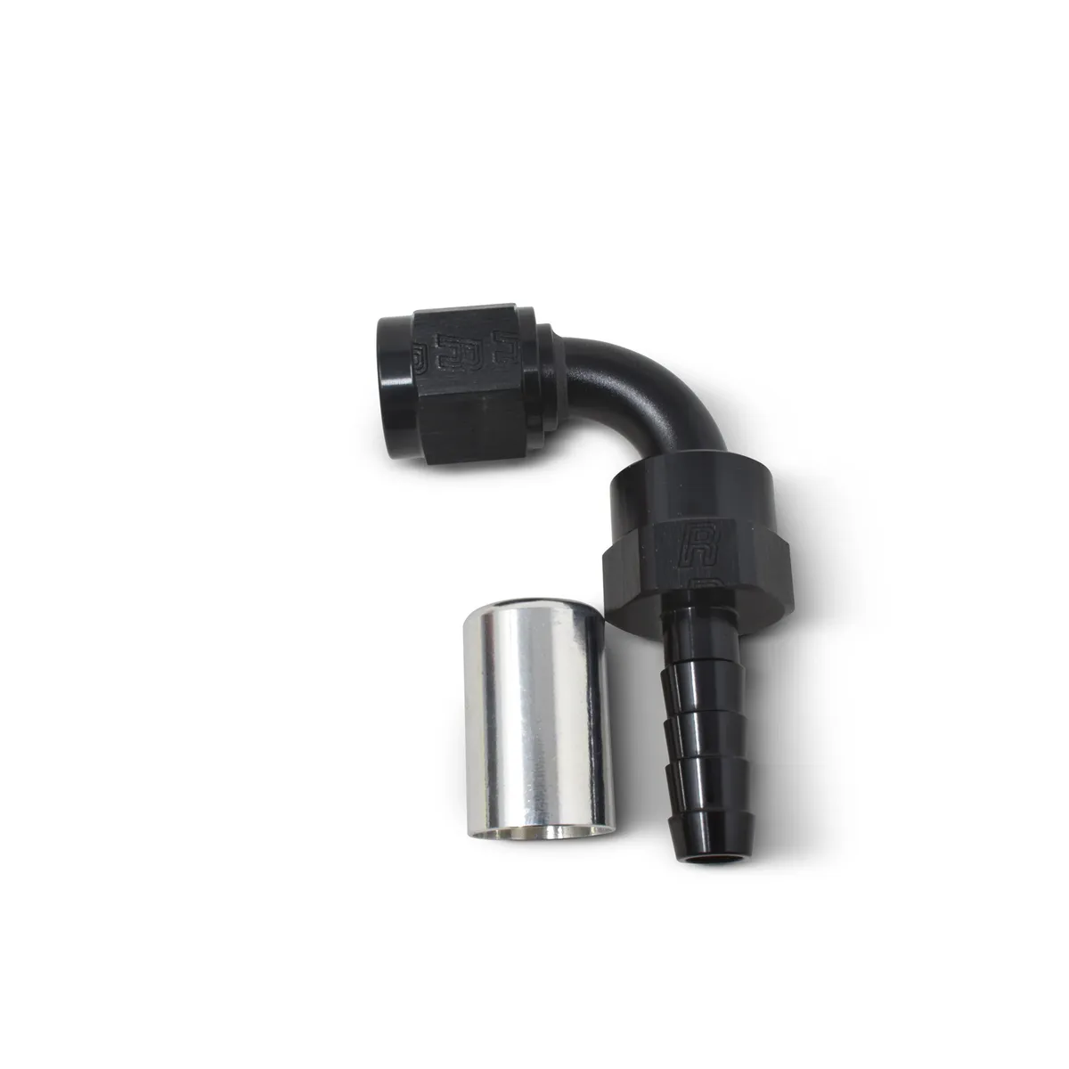 #12 90 Deg Hose Fitting P/C Crimp-On product image