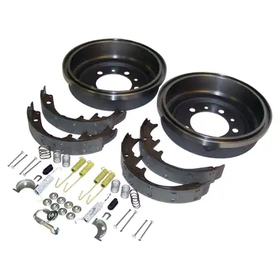 Crown Automotive Jeep Replacement 1978-1983 CJ-5 CJ w/ 10in Drums Kit includes: 2 Brake Drums Brake Shoes and all necessary hardware. 1978-1983 CJ-7 CJ w/ 10in Drums Kit includes: 2 Brake Drums Brake Shoes and all necessary hardware. 1981-1983 CJ-8 CJ w/ 10in Drums Kit includes: 2 Bra