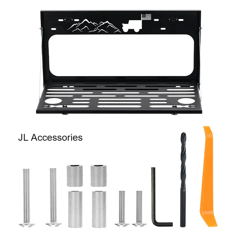 Stainless Steel Rear Foldable Tailgate Table for Jeep Wrangler product image