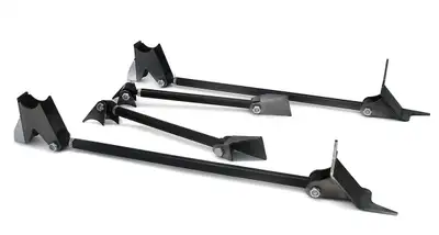 Ridetech Triangulated Four Link Universal Weld-In W/ Black Powder Coated Bars Bars W/ R-Joints Brackets Hardware And Installation Instructions Ridetech