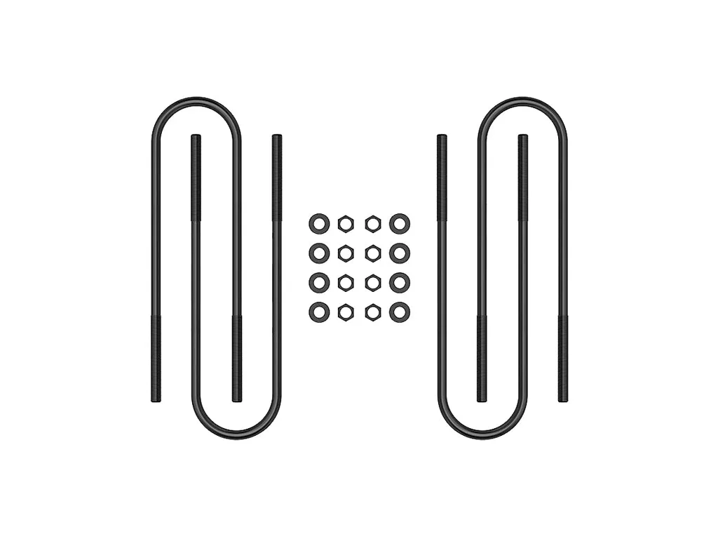ICON 1999-10 Ford F250/F350 SD Dually/03-12 Ram HD, Rear 15” U-Bolt Kit product image