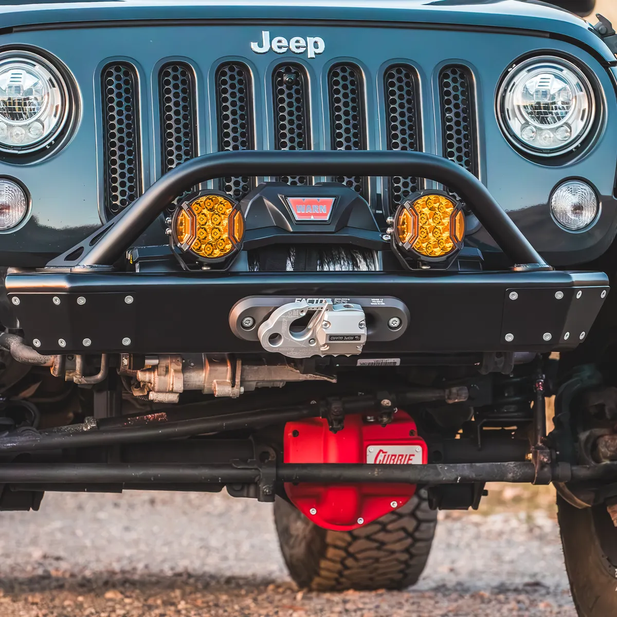 0718 Wrangler Legacy Front Bumper With Hoop Raw product image