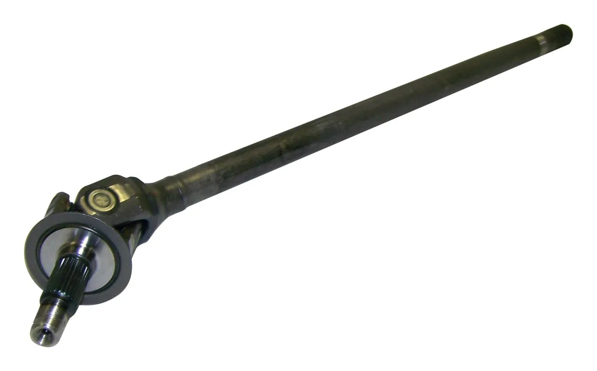 2003-2006 Wrangler TJ w/ Model 44 Front Axle; Complete right side axle shaft; Includes inner shaft outer shaft and u-joint product image