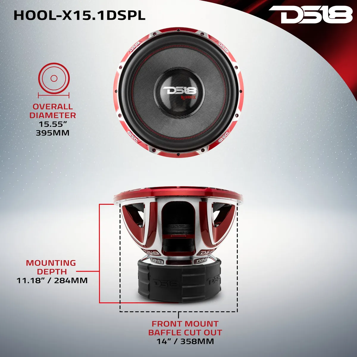 Hooligan x 15" Spl Subwoofer 4000 Watts Rms 4" Dvc 1-Ohm product image