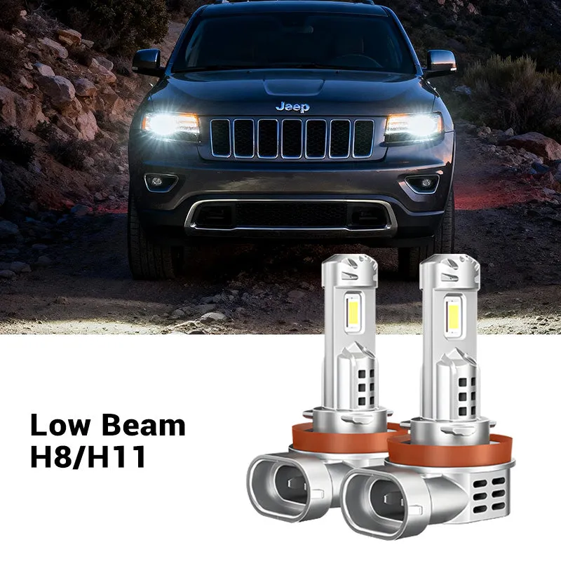Fit For 2014-2016 Jeep Grand Cherokee H11 9005 LED Headlight Bulbs product image
