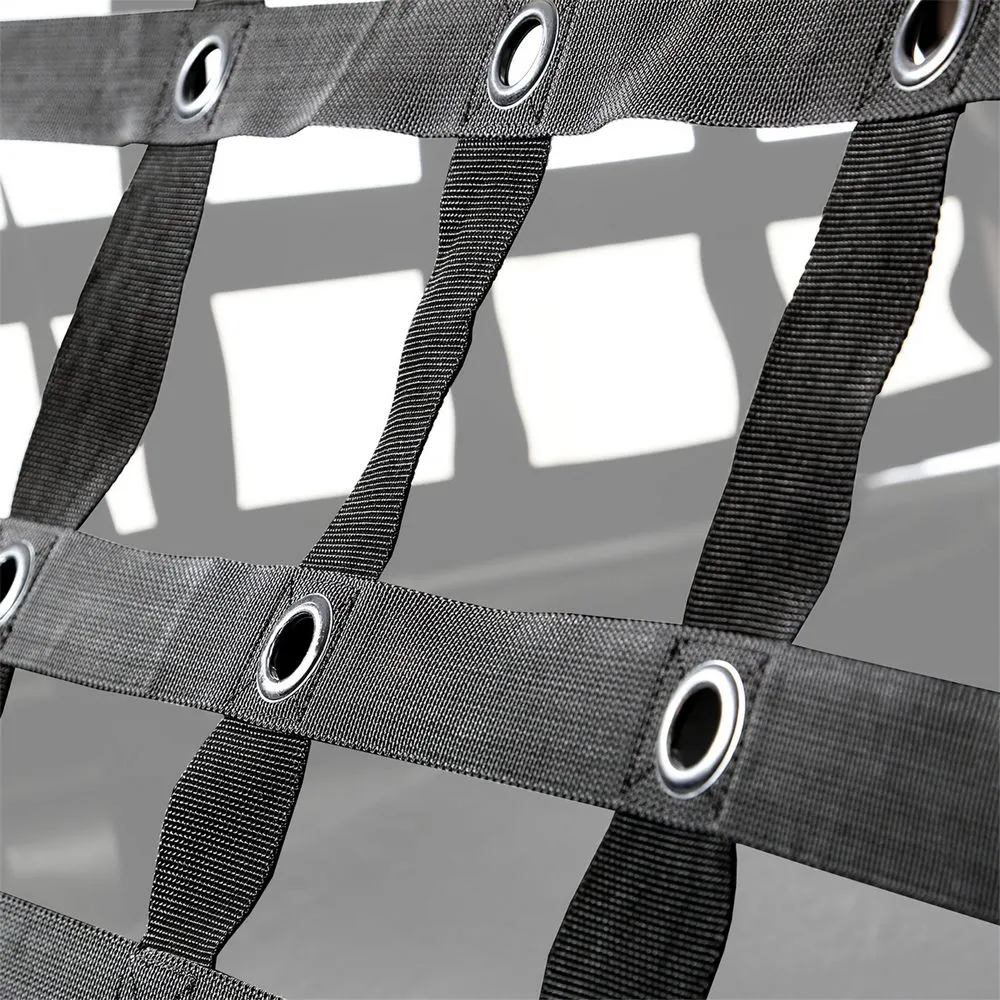 9706 Wrangler TJ Cres2 Heavy Duty Cargo Restraint System; Black 2in Webbing product image