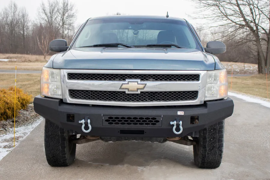 0713 Silverado 1500 Front Bumper Black Powder Coat Coldrolled Steel product image