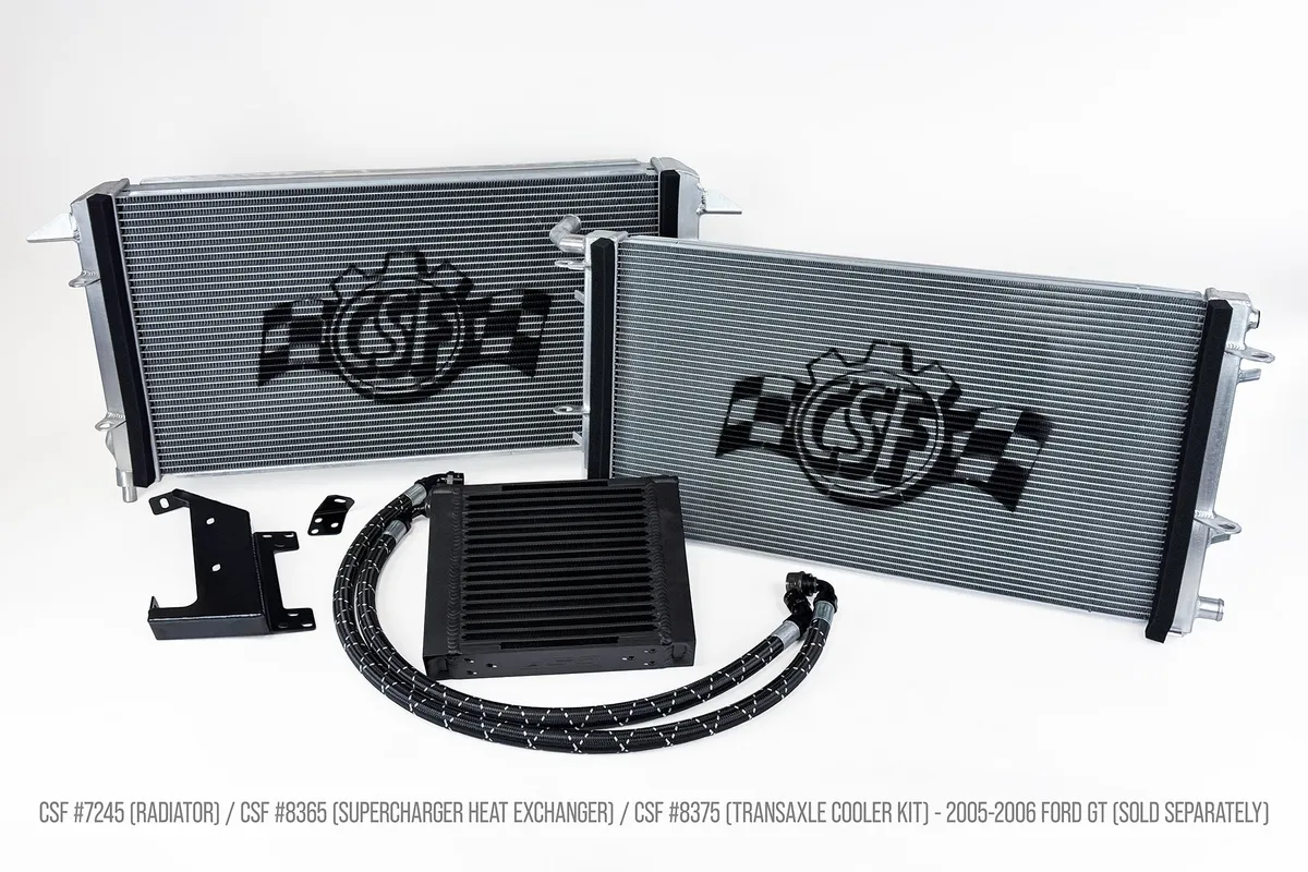 0506 Ford gt Highperformance Allaluminum Radiator Satin Silver product image