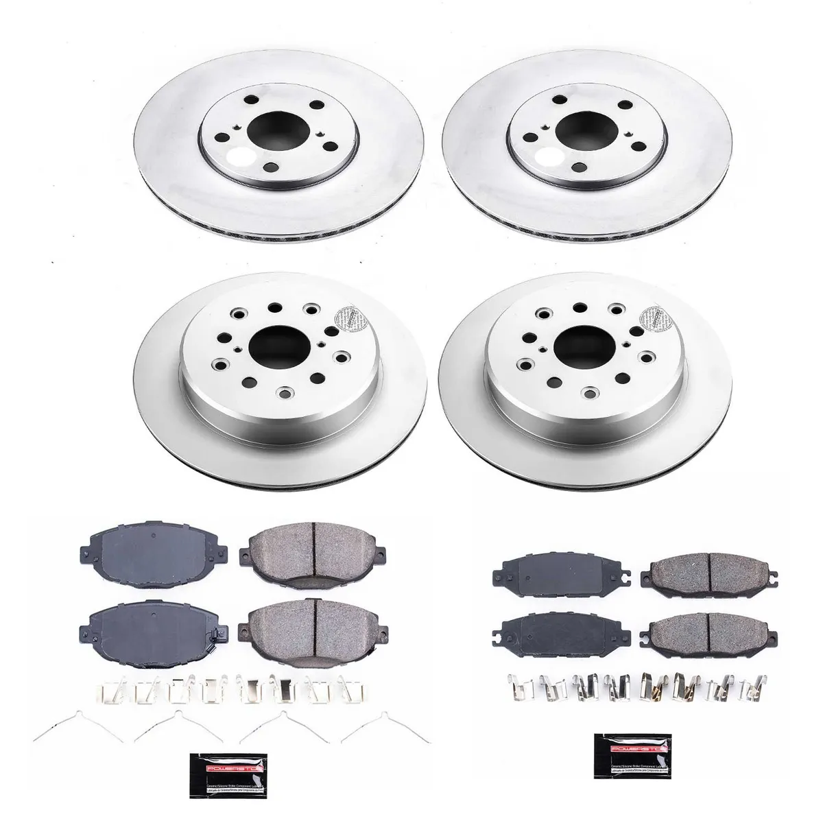 Z17 Geomet Coated Rotor Kit: Genuine Geomet Fully Coated Rotors; Ceramic Pads W/Hardware product image