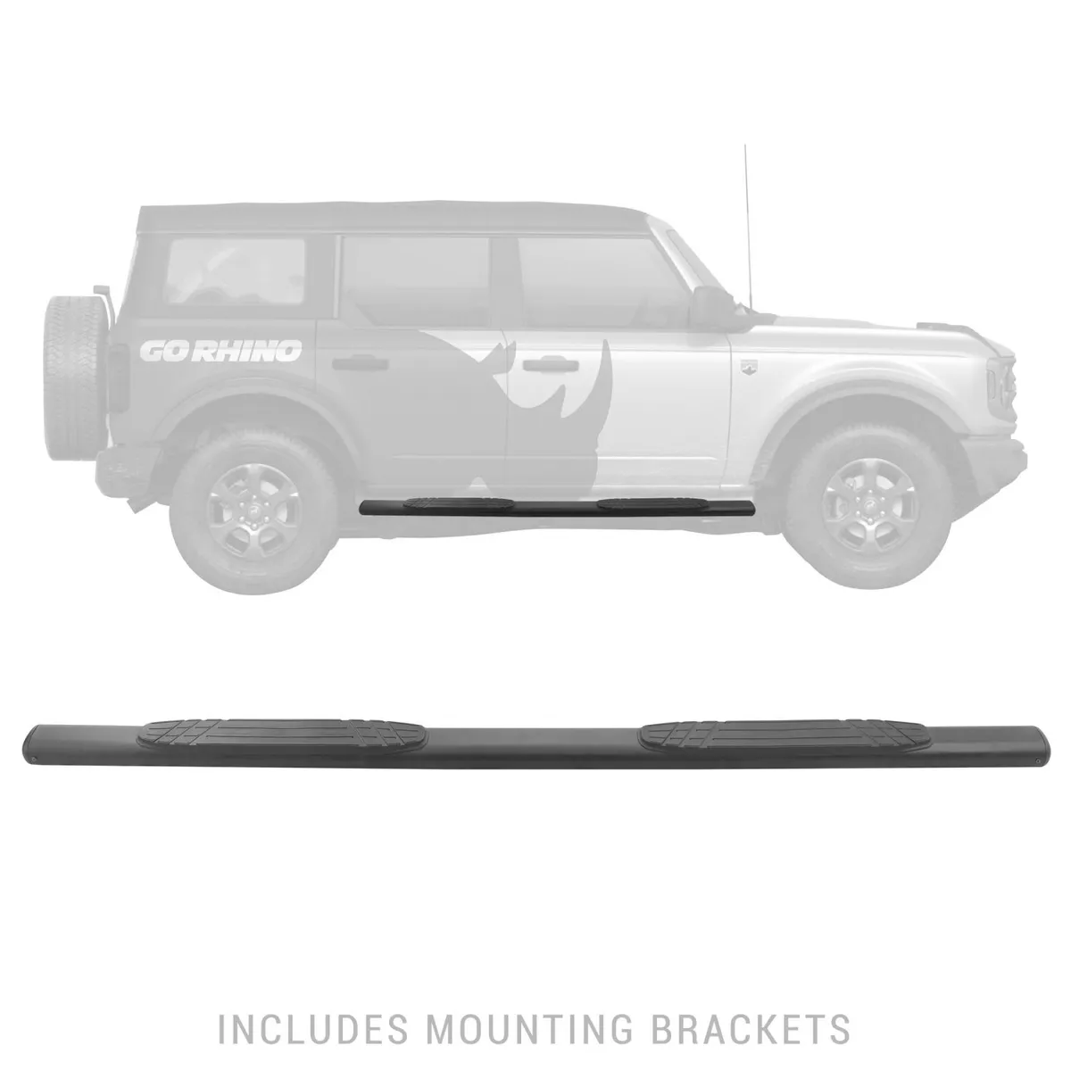 Go Rhino 104412973T - 4 1000 Series SideSteps & Bracket Kit - Textured Black product image