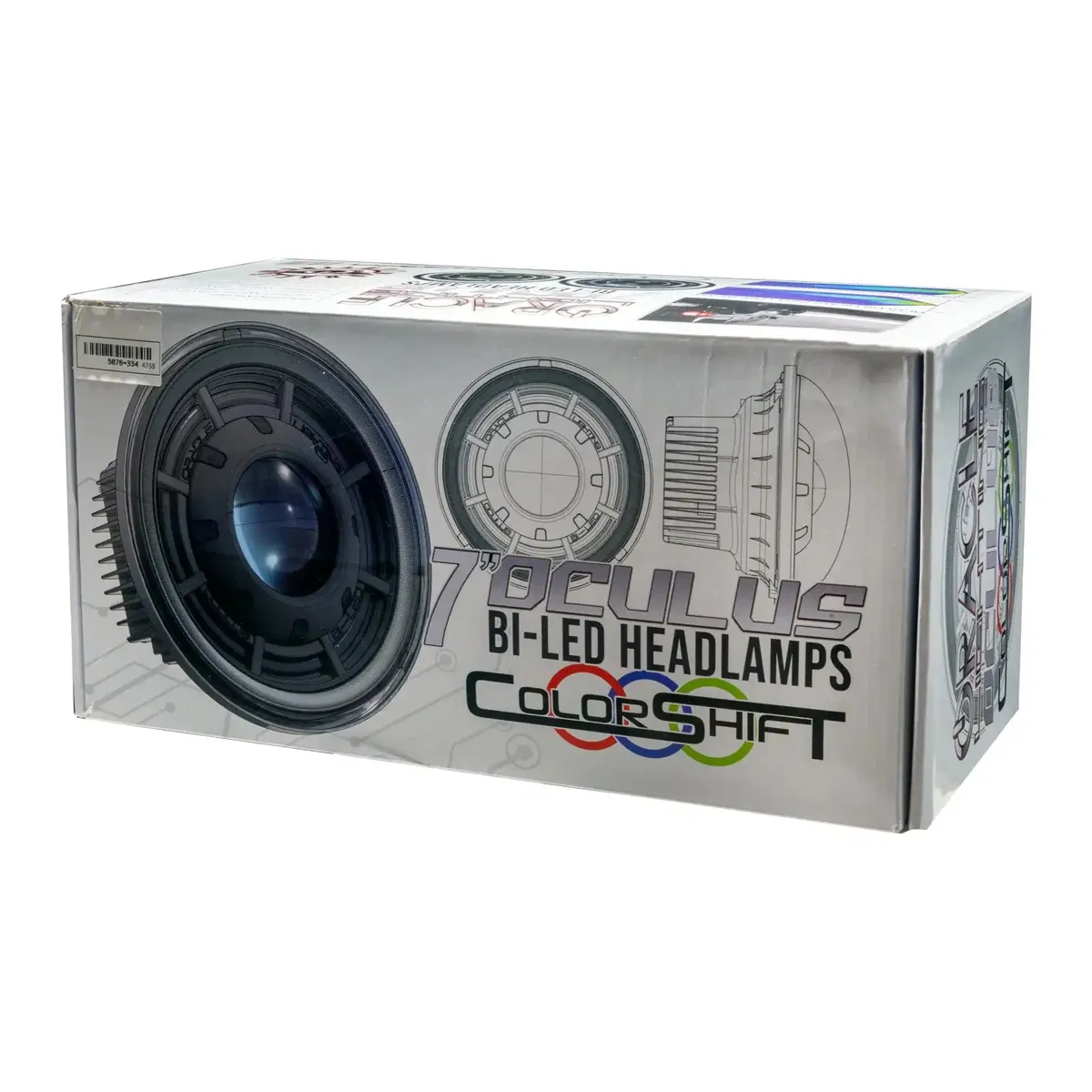 Oracle Oculus 7" ColorSHIFT Bi-LED Projector Headlights for Jeep JK product image