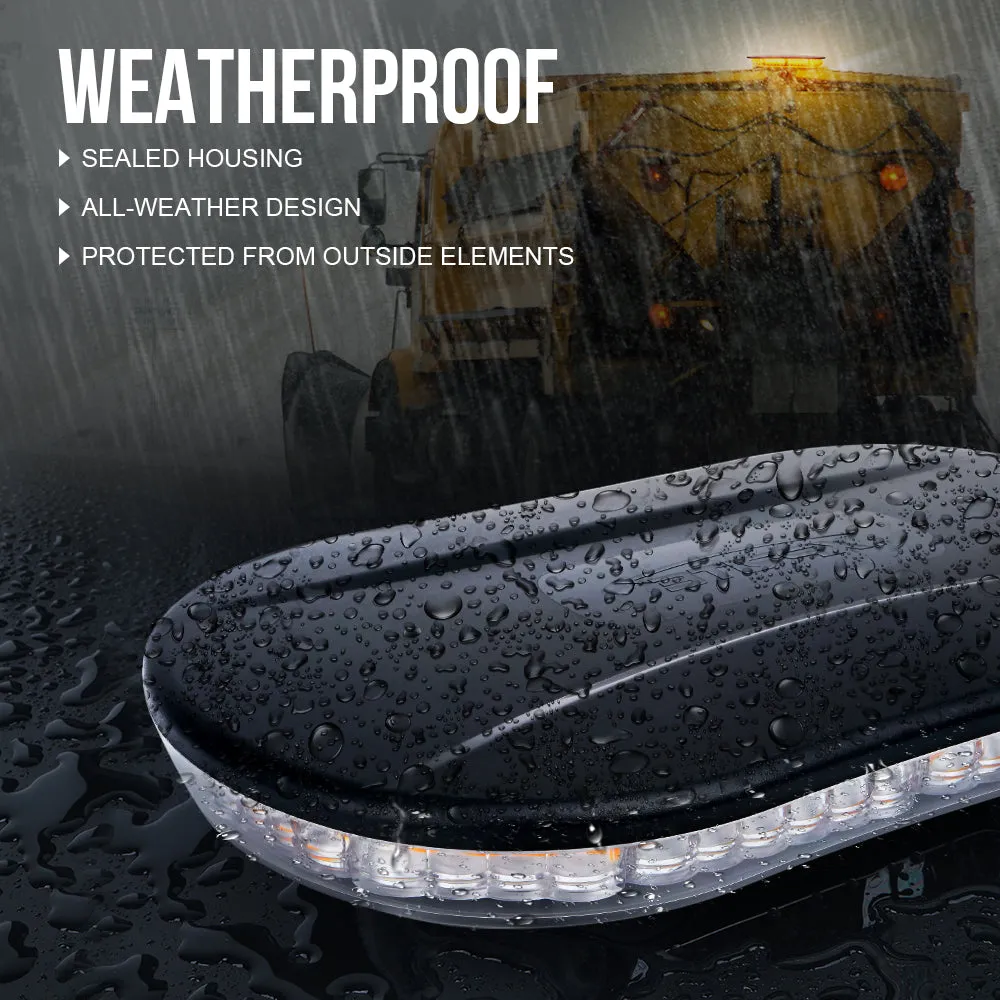 Xprite Amber LED Rooftop Strobe Light with Magnetic Base | Delta Series