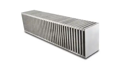 Vibrant Performance Vertical Flow Intercooler Core; 24 in. Core Width; 4.5 in. Core Thickness; 6 in. Height; 6061 Aluminum;