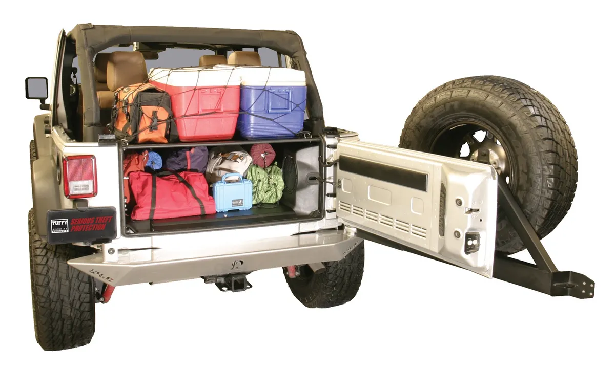 Premium Cargo Enclosure - '11-13 Wrangler JK {4-Door}; '14-18 Wrangler JK (Black) product image
