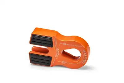 Factor 55 Factor 55 00375-07 Flat Splicer 3/8-1/2 Synthetic Rope Splice-On Shackle Mount -- Orange