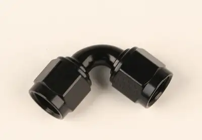 Fragola Performance Systems 4an Female 90-Degree Coupler Fitting Black