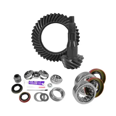 Yukon Gear and Axle 9.75 Inch Ford 3.55 Rear Ring & Pinion, Install Kit, 2.99 Inch Od Axle Bearing & Seals USA Standard