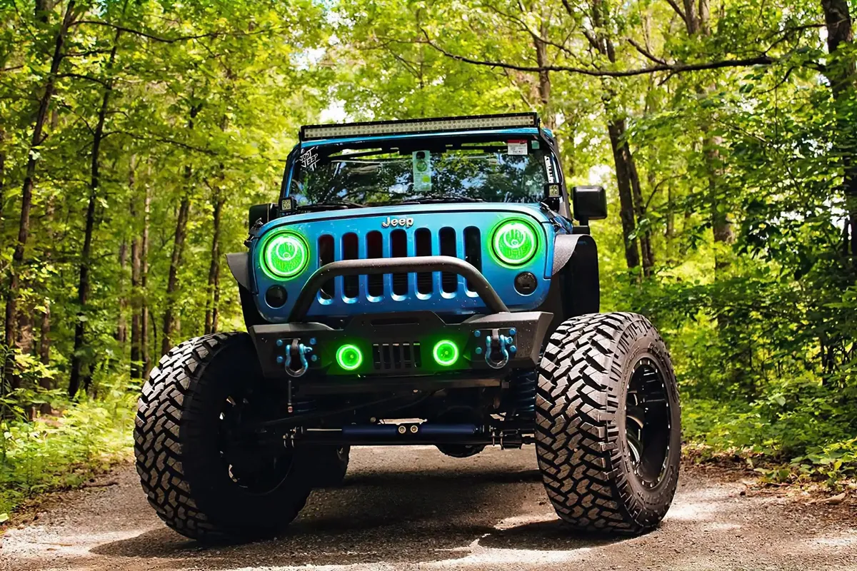 ORACLE Lighting 2007-2018 Jeep Wrangler JK LED Surface Mount Fog Light Halo Kit - White / No product image